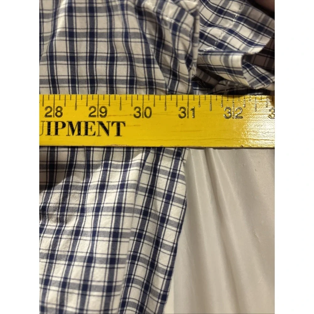US Polo Assn Button Down Shirt Men's 3XL Plaid Embroidered Pony Short Sleeve